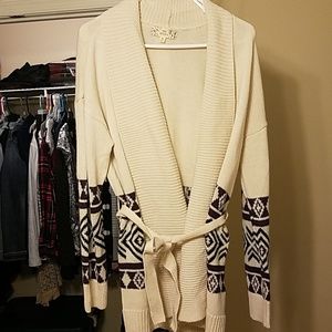 Knit Sweater with Argyle pattern